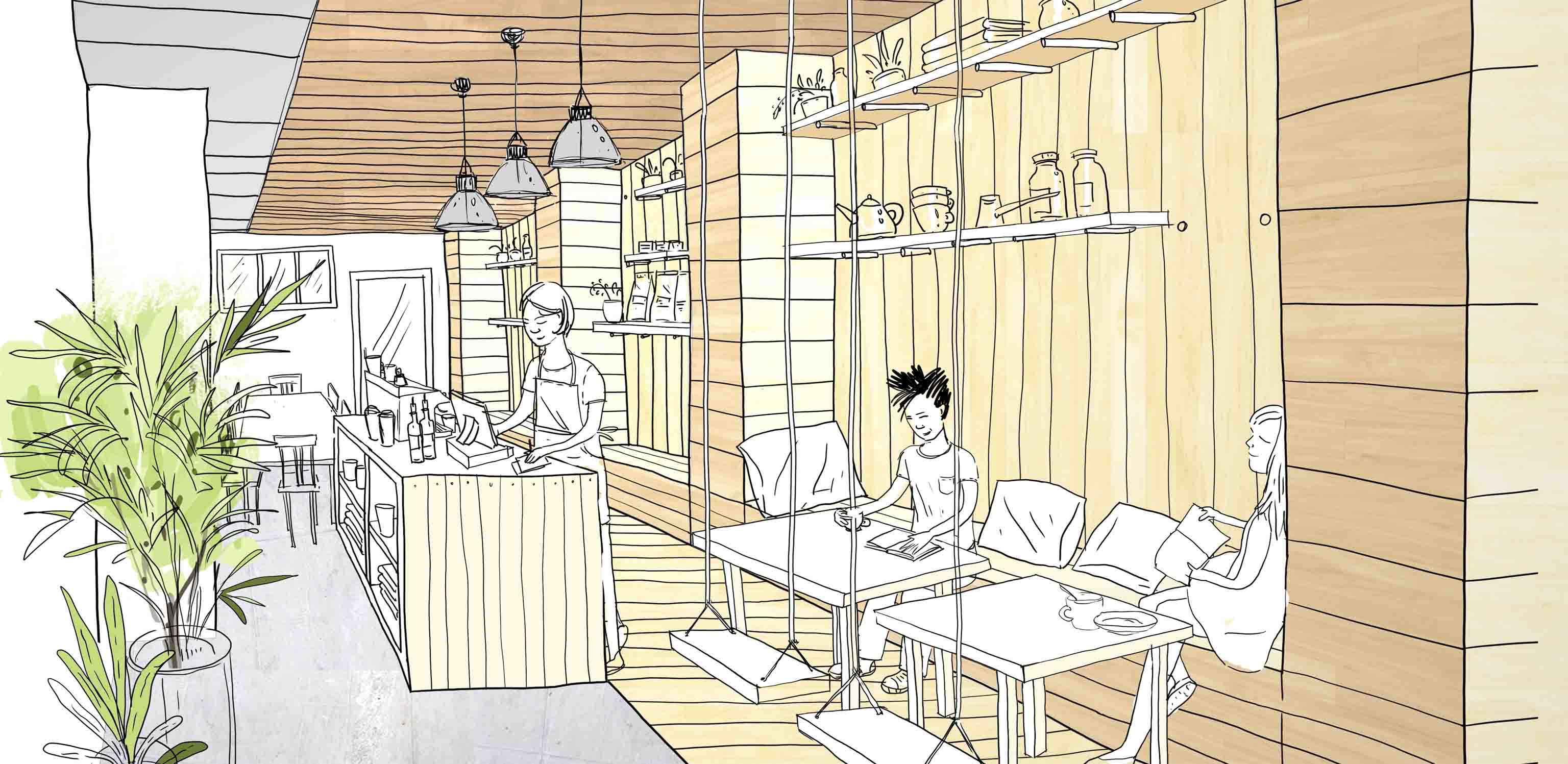 カフェスケッチ