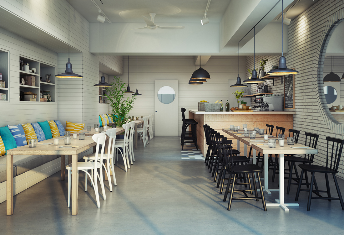 White cafe | on2 Architects